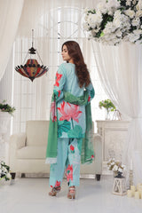 Midnight Murmurms By Feathers Lawn Suit-SKYLOR-FT481
