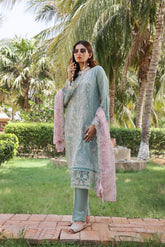Dressline UnStitched 3 Piece Premium Heavy Chikankari Emb Bana Dora Lawn Collection