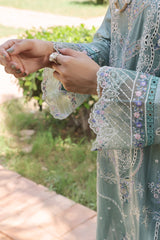 Dressline Silvana Ready-To-Wear 3 Piece Premium Heavy Chikankari Emb Bana Dora Lawn Collection