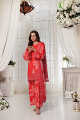 Midnight Murmurs By Feathers Lawn Suit-ZAFINA-FT484