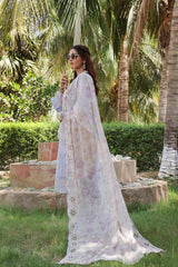Dressline Silvana Ready-To-Wear 3 Piece Premium Heavy Chikankari Emb Bana Dora Lawn Collection