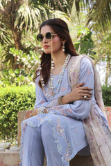 Dressline Silvana Ready-To-Wear 3 Piece Premium Heavy Chikankari Emb Bana Dora Lawn Collection