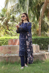 Dressline Silvana Ready-To-Wear 3 Piece Premium Heavy Chikankari Emb Bana Dora Lawn Collection
