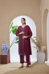 Dressline Launching New Stitched 3 Piece Luxury Emb Chiffon Collection
