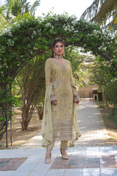 Dressline Semi Stitched 3 Piece Luxury Emb Chiffon Collection