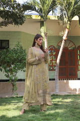 Dressline Semi Stitched 3 Piece Luxury Emb Chiffon Collection