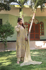 Dressline Semi Stitched 3 Piece Luxury Emb Chiffon Collection