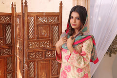 Feathers Unstitched 3 Piece Summer Collection-ELA-FT189