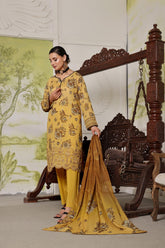 Dressline Launching New Un Stitched 3 Pcs Emb Laserkari Digital Printed Lawn Collection 2024