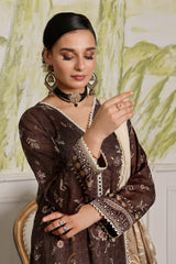 Dressline Launching New Un Stitched 3 Pcs Emb Laserkari Digital Printed Lawn Collection 2024