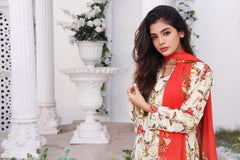 Feathers Unstitched 3 Piece Summer Collection-HIZEL-FT196