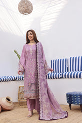Dressline Bella Semi Stitched 3 Piece Premium Emb Chikankari & Laserkari Jacquard Lawn Collection