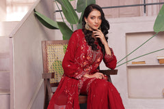 Dressline Launching New Stitched 3 Piece Emb Luxury Chiffon Gharara Collection