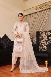 Haleema By Dressline Semi Stitched 3 Piece Organza Formals Collection'2025-haleema-L-semi-Stitched-beige