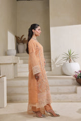 Dressline Jasmine An Elegant Statement Semi Stitched Khaadi Net & Organza Zari Check Collection