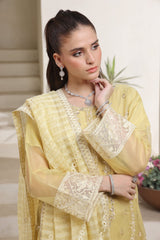 Dressline Jasmine An Elegant Statement Semi Stitched Khaadi Net & Organza Zari Check Collection