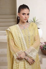 Dressline Jasmine An Elegant Statement Semi Stitched Khaadi Net & Organza Zari Check Collection