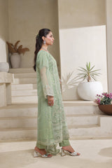 Dressline Jasmine An Elegant Statement Semi Stitched Khaadi Net & Organza Zari Check Collection