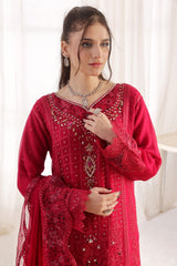 Dressline Fastif Stitched 3 Piece Emb Luxury Chiffon Collection