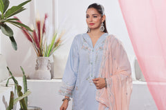 Dressline Launching New Stitched 3 Piece Emb Self Lawn Jacquard Collection