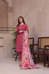 Dressline Zobia Unstitched 3 Piece Chikankari & Cutwork Emb Lawn Collection