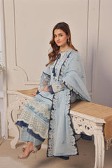 Dressline Launching New Un Stitched 3 Pcs Emb With ChikankariLaser-Cut Lawn Collection