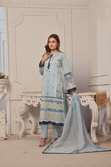 Dressline Launching New Un Stitched 3 Pcs Emb With ChikankariLaser-Cut Lawn Collection