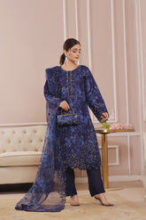 Sharjeena By Dressline Semi Stitched 3 Piece Organza Formals Collection'2025-sharjeena-D-semi-Stitched-purple