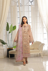 Dressline Launching New Un Stitched 3 Pcs Emb Lawn Zari Collection