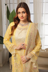 Dressline Launching New Un Stitched 3 Pcs Emb Lawn Zari Collection