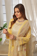 Dressline Launching New Un Stitched 3 Pcs Emb Lawn Zari Collection