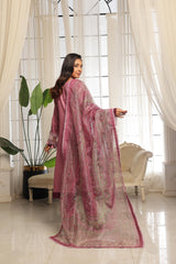 Dressline Launching New Un Stitched 3 Pcs Emb Lawn Zari Collection