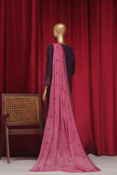 Dressline New Stitched 3 Piece Emb Chikankari Cotton Collection