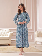Tng By MD Stitched Khaddar Collection-Nihara Frock | Khaddar
