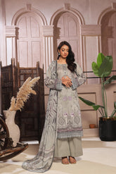 Dressline Launching New Unstitched 3 Pcs Premium Chikankaridigital Printed Lawn Collection