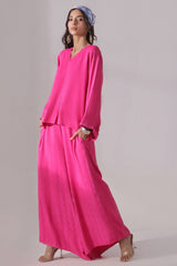 Ora Fashion Stitched 2 Piece Summer Collection'2025-FUSHIA