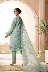 3 PIECE - EMBROIDERED ORGANZA SUIT 471J - Dressline Fabric