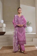 Dressline Qaval Luxury Chikankari Lawn With Embellishments, Boring Work & Bana Dora Embroidery