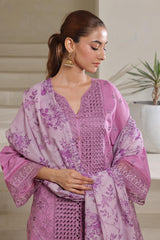 Dressline Qaval Luxury Chikankari Lawn With Embellishments, Boring Work & Bana Dora Embroidery