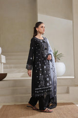 Dressline Qaval Luxury Chikankari Lawn With Embellishments, Boring Work & Bana Dora Embroidery