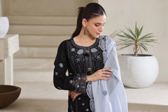Dressline Qaval Luxury Chikankari Lawn With Embellishments, Boring Work & Bana Dora Embroidery