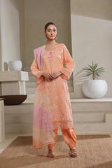 Dressline Qaval Luxury Chikankari Lawn With Embellishments, Boring Work & Bana Dora Embroidery