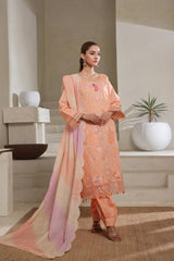Dressline Qaval Luxury Chikankari Lawn With Embellishments, Boring Work & Bana Dora Embroidery
