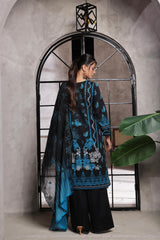 Dressline Salina Emb Sophistication Reimagined Unstitched Chikankari & Cutwork Bana Dora Lawn With Diamond Digital Dupatta & Dyed Cambric Trousers