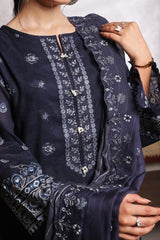 Dressline Salina Emb Sophistication Reimagined Unstitched Chikankari & Cutwork Bana Dora Lawn With Diamond Digital Dupatta & Dyed Cambric Trousers