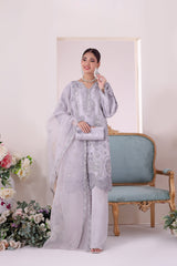 ZUNN By Dressline Semi Stitched 3 Piece Formals Collection'2025-zunn-semi-stitched-iced-mauve