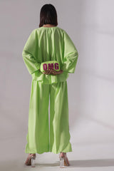 Ora Fashion Stitched 2 Piece Summer Collection'2025-Lime Luxe 2-Piece Co-ords set