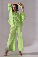 Ora Fashion Stitched 2 Piece Summer Collection'2025-Lime Luxe 2-Piece Co-ords set