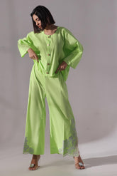 Ora Fashion Stitched 2 Piece Summer Collection'2025-Lime Luxe 2-Piece Co-ords set