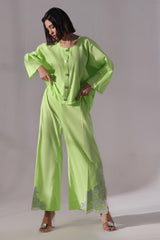 Ora Fashion Stitched 2 Piece Summer Collection'2025-Lime Luxe 2-Piece Co-ords set